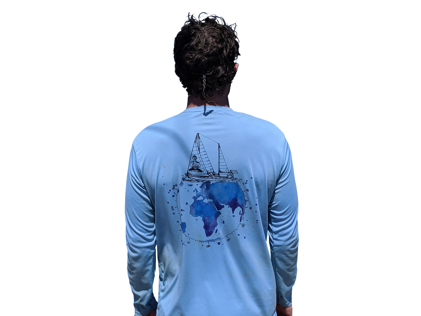 Mens Sun Shirt - XXXXL BLUE image